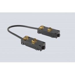 Соединитель питания угловой  для накладного шинопровода 220V Crystal Lux CLT 0.205 04 BL