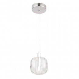 Светильник подвесной Crystal Lux BOX SP1 CHROME/TRANSPARENT