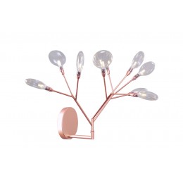 Бра Crystal Lux EVITA AP9 COPPER/TRANSPARENT