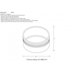 Декоративное кольцо внутреннее Crystal Lux CLT RING 013 GO