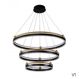 Люстра Crystal Lux FERNANDO SP158W LED BLACK/GOLD