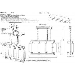 Люстра Crystal Lux TOMAS SP8 L1000 CHROME
