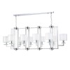 Люстры Crystal Lux NICOLAS SP10 L1300 NICKEL/WHITE