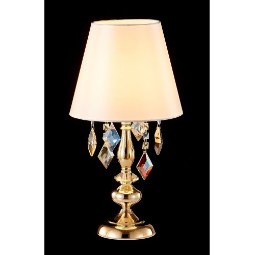 Настольная лампа Crystal Lux MERCEDES LG1 GOLD/COLOR
