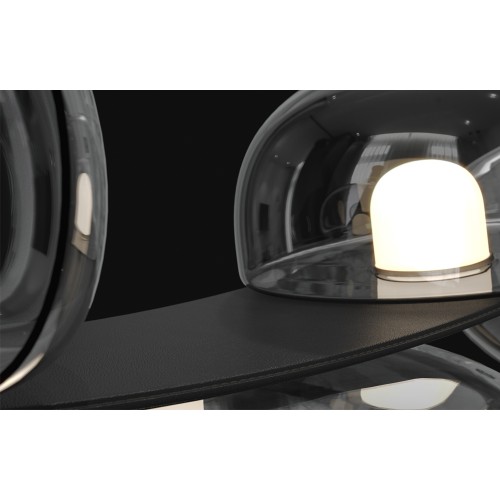 Светильник подвесной Crystal Lux BOSQUE SP7 L3000 BLACK/TRANSPARENT