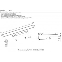 Светильник трековый магнитный Crystal Lux CLT 0.33 001 6W BL M3000K