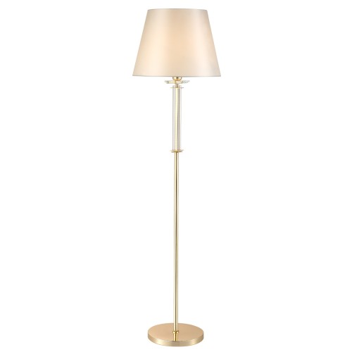 Торшер Crystal Lux NICOLAS PT1 GOLD/WHITE