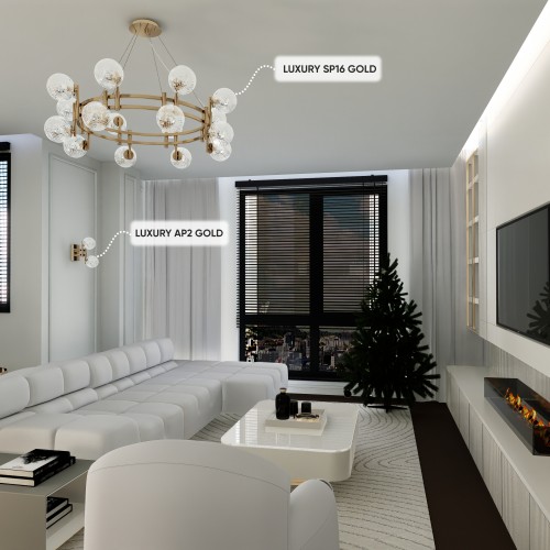 Люстра Crystal Lux LUXURY SP16 GOLD