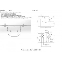 Профиль-адаптер для монтажа в натяжной потолок для магнитного шинопровода Crystal Lux CLT 0.223 05 3000 AL