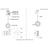 Светильник подвесной Crystal Lux DIEGO SP25W LED BRASS