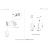 Светильник подвесной Crystal Lux ELEMENT SP12W LED CHROME