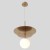 Светильник подвесной Crystal Lux UVA SP1.2 BRASS Светильник подвесной Crystal Lux UVA SP1.2 BRASS