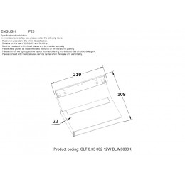 Светильник трековый магнитный Crystal Lux CLT 0.33 002 12W BL M3000K