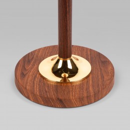 Напольный светильник с абажуром 01086/1 орех Eurosvet