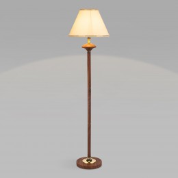 Напольный светильник с абажуром 01086/1 орех Eurosvet
