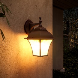 Apus D шоколад уличный настенный светильник GL 1009D Elektrostandard