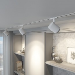 Basic System Трековый светильник 10W 4200K Cors белый/серебро 85513/01 Elektrostandard