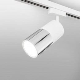 Basic System Трековый светильник 6W 4200K Avantag Белый матовый/хром LTB27 Elektrostandard