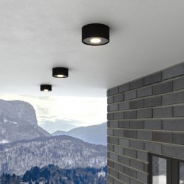 Накладной светодиодный влагозащищенный светильник IP65 35141/H черный Elektrostandard