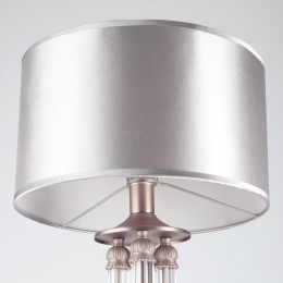 Напольный светильник с тканевым абажуром 01046/1 сатин-никель Eurosvet