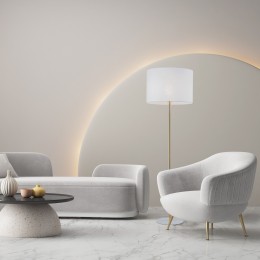 Напольный светильник с тканевым абажуром 16033 Umberto TK Lighting