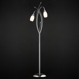 Напольный светильник со стеклянными плафонами 22080/2F хром Eurosvet