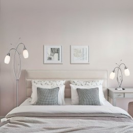 Напольный светильник со стеклянными плафонами 22080/2F хром Eurosvet