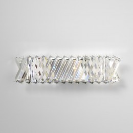 Настенный светильник с хрусталем 101005 LED никель хрусталь Strotskis Eurosvet