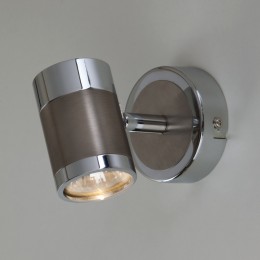 Настенный светильник с металлическим плафоном 20058/1 перламутровый сатин Eurosvet