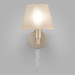 НАСТЕННЫЙ СВЕТИЛЬНИК С ТКАНЕВЫМ АБАЖУРОМ 60148/1 матовое золото Eurosvet