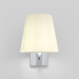 НАСТЕННЫЙ СВЕТИЛЬНИК С ТКАНЕВЫМ АБАЖУРОМ 60155/1 хром Eurosvet