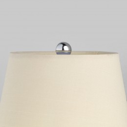 НАСТЕННЫЙ СВЕТИЛЬНИК С ТКАНЕВЫМ АБАЖУРОМ 60155/1 хром Eurosvet