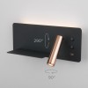Настенный светодиодный светильник с USB Fant L LED (левый) MRL LED 1113 чёрный/золото Elektrostandard