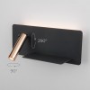 Настенный светодиодный светильник с USB Fant R LED (правый) MRL LED 1113 чёрный/золото Elektrostandard