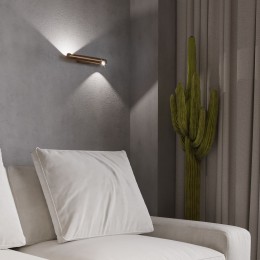 Настенный светодиодный светильник в стиле минимализм 40161 LED латунь Eurosvet