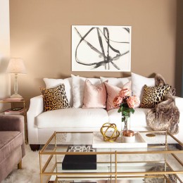 Настольный светильник с тканевым абажуром 01060/1 белый с золотом Eurosvet