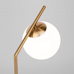 Настольный светильник со стеклянным плафоном 01082/1 латунь Eurosvet