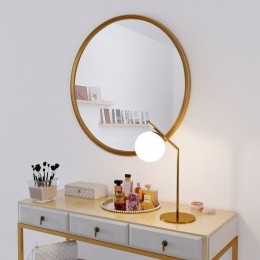 Настольный светильник со стеклянным плафоном 01082/1 латунь Eurosvet