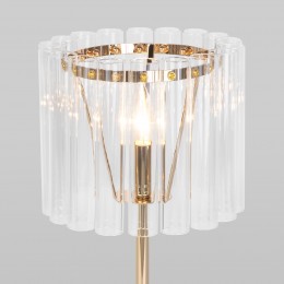 Настольный светильник со стеклянным плафоном 01116/1 золото Bogate's