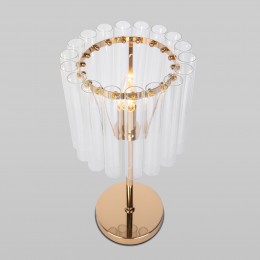 Настольный светильник со стеклянным плафоном 01116/1 золото Bogate's