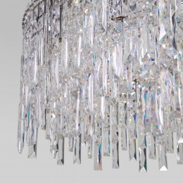 Подвесная люстра с хрусталем 60160 хром Eurosvet