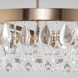 Подвесная люстра с хрусталем 60165/6 латунь Eurosvet