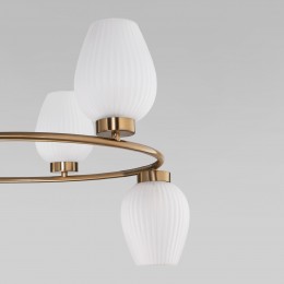 Подвесная люстра со стеклянными плафонами 30183/6 латунь Eurosvet