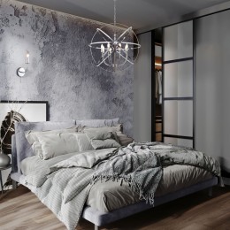 Подвесная люстра в стиле лофт 60139/8 хром Eurosvet