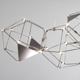 Подвесная светодиодная люстра 90368/5 черный жемчуг Eurosvet