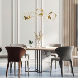 Подвесная светодиодная люстра 90368/5 медь Eurosvet