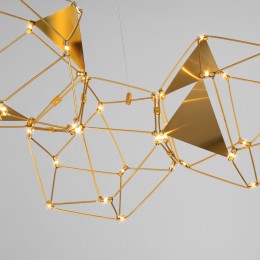 Подвесная светодиодная люстра 90368/5 медь Eurosvet