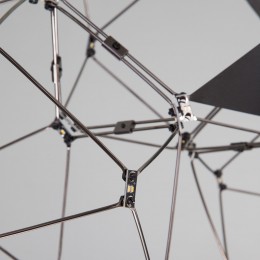 Подвесная светодиодная люстра 90368/7 черный жемчуг Eurosvet