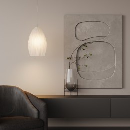 ПОДВЕСНОЙ СВЕТИЛЬНИК С АКРИЛОВЫМ ПЛАФОНОМ 30186/1 белый Eurosvet