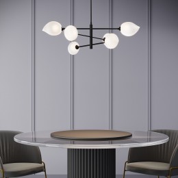 Подвесной светильник с акриловыми плафонами 30189/6 черный Eurosvet